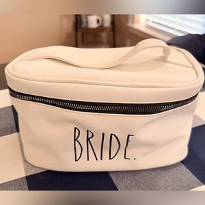 Rae Dunn Essentials Cosmetic Bag White “Beauty Bag- ❤️GREAT CONDITION❤️
